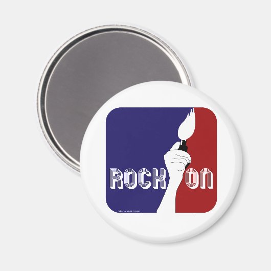Rock-On-Logo Magnet (Vorderseite/Rückseite)
