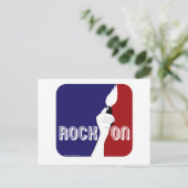 Rock-On-Logo Postkarte (Stehend Vorderseite)