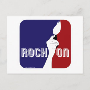 Rock-On-Logo Postkarte