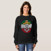 Rock On Mexican Skeleton Sombrero Dia De Los Muert Sweatshirt (Vorne ganz)