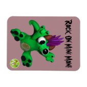 Rock on Mini Mon Magnet (Horizontal)