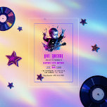 Rock on Party Thema 1 Rocks 1. Geburtstag Acryleinladungen<br><div class="desc">Mit dieser elektrisierenden One Rocks Acryl-Geburtstagseinladung können Sie die Lautstärke für den großen Tag Ihrer kleinen Legende hochschalten! Mit einem Mini-Rockstar-Baby in kühnen Blues und Schwarzen bringt dieses hochenergetische Design die Einstellung eines Konzertplakats mit edlen Blitzen und Gitarrengrafiken. Ideal für einen musikalischen ersten Geburtstag, wird diese Einladung auf schlichtes Acryl...</div>