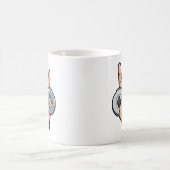 Rock On Retro Controller Gamer Hand Sign Tasse (Mittel)