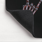 Rock on Rock and Roll Skeleton Hands - für Konzert Mousepad (Ecke)