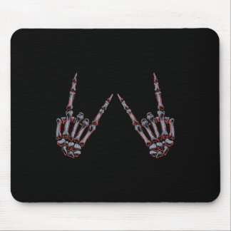 Rock on Rock and Roll Skeleton Hands - für Konzert Mousepad