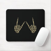 Rock on Rock and Roll Skeleton Hands - für Konzert Mousepad (Mit Mouse)