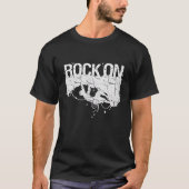 Rock On Rock Climbing Druck Climber Boulding T-Shirt (Vorderseite)