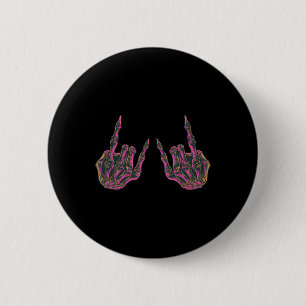 Rock On Rock Star Buddy Konzert - Halloween Skelet Button