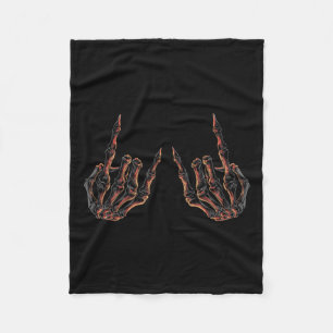 Rock On Rock Star Buddy Konzert - Halloween Skelet Fleecedecke