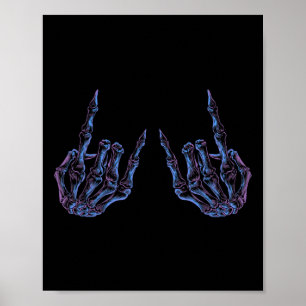 Rock On Rock Star Buddy Konzert - Halloween Skelet Poster