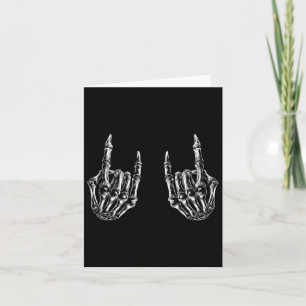 Rock On Rock Star Skeleton Hands - Konzert Bynd Gr Karte