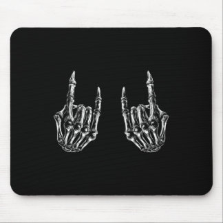 Rock On Rock Star Skeleton Hands - Konzert Bynd Gr Mousepad