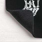 Rock On Rock Star Skeleton Hands Rocker Funny Hall Mousepad (Ecke)