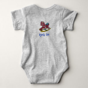 Rock On, Rocking Horse Baby Strampler