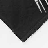 Rock on Skeleton Gitarre Hand Sign Rock und Roll B Fleecedecke (Ecke)