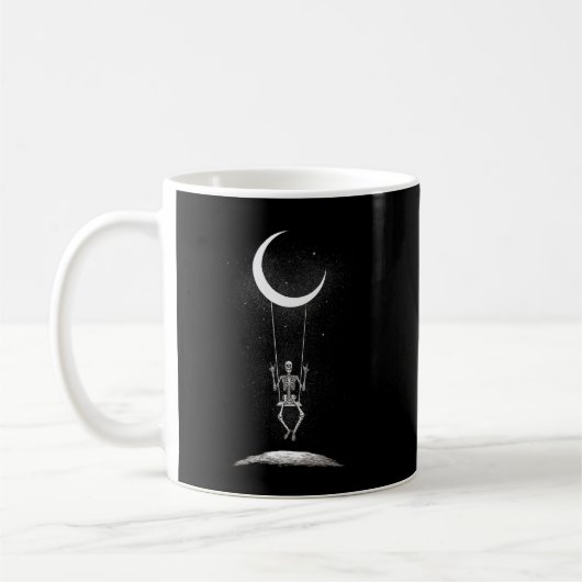 Rock on Skeleton Moon Kaffeetasse (Links)