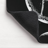 Rock On Skeleton Moon Shirt - Funny Halloween Rock Mousepad (Ecke)