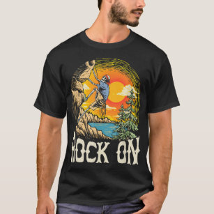 Rock on Skeletts Rock Climber Vintages Klettern &  T-Shirt