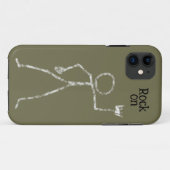 Rock On Stickman Handy Groß Band Musik Kreide Case-Mate iPhone Hülle (Rückseite (Horizontal))
