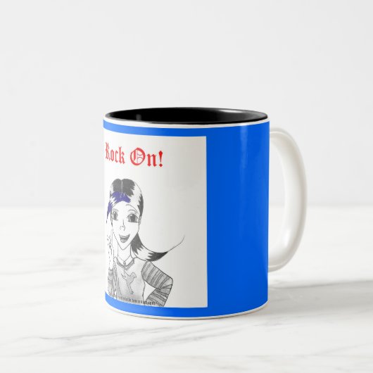 Rock On! Tasse (VorderseiteRechts)
