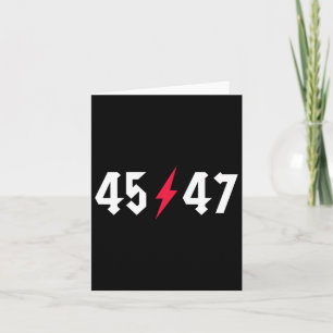 Rock on Trump 45 47 Präsident Trump Rocks Karte