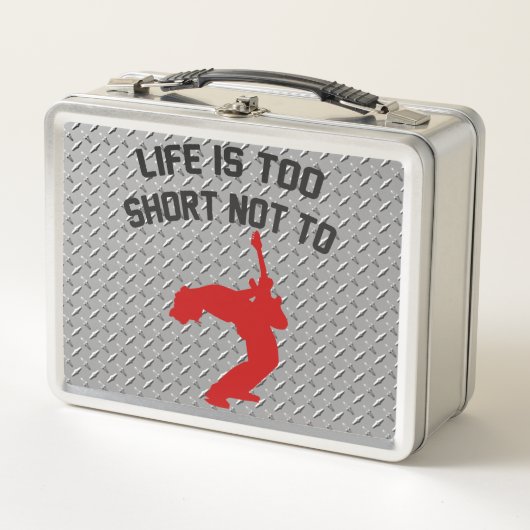 Rock-Out-Imitate Diamant Plättchen Metalldose Metall Brotdose (Vorderseite)