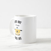 Rock Out mit Crock Out Yellow Kaffeetasse (Vorderseite Links)