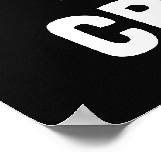 Rock out mit deinem Croc Poster (Ecke)