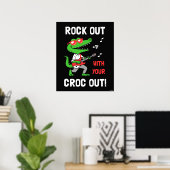 Rock out mit deinem Croc Poster (Heimbüro)