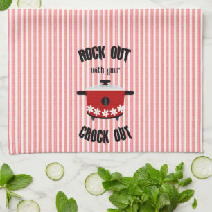 Rock Out mit deinem Crock Out Red Stripe Geschirrtuch