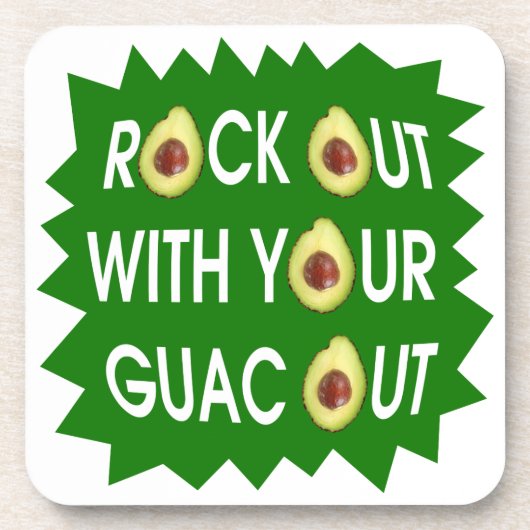 Rock out mit deinem Guac Untersetzer (Vorderseite)