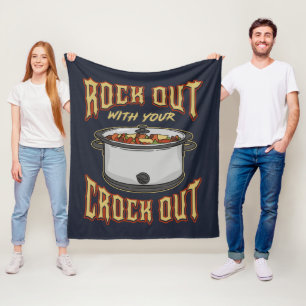 Rock out mit deiner Crock-Out-Neuheit Fleecedecke