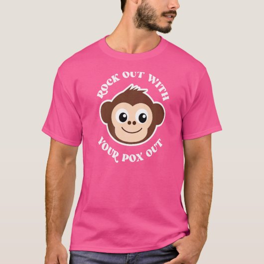 Rock out mit dem Pox-Out Monkey Pox T-Shirt (Vorderseite)