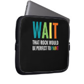 Rock Painter Wait Funny Rainbow Art Steinmaler Laptopschutzhülle (Vorne Rechts)