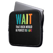 Rock Painter Wait Funny Rainbow Art Steinmaler Laptopschutzhülle (Vorderseite Links)