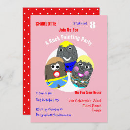 Rock Painting Community Personalisiert Hashtag Einladung