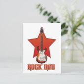 Rock Papa Postkarte (Stehend Vorderseite)