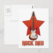 Rock Papa Postkarte (Vorne/Hinten)