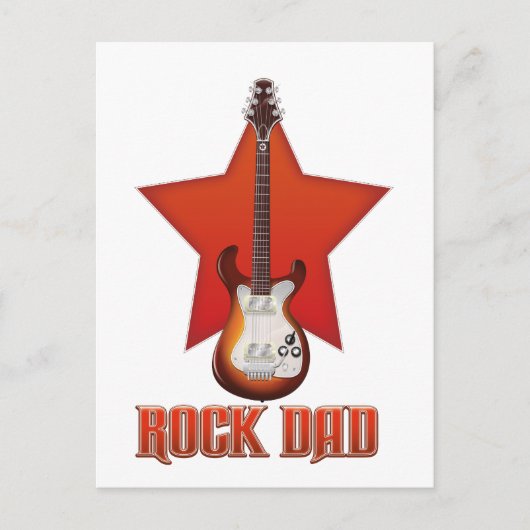 Rock Papa Postkarte (Vorderseite)