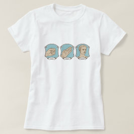 Rock, Paper, Caesar Funny Word Puff T-Shirt