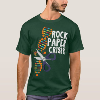 Rock Paper Crispr DNA Biologe Genetic Science T-Shirt