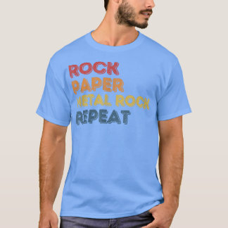 Rock Paper Metal Rock Punk Music Design for Musici T-Shirt