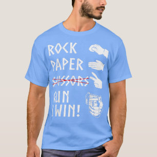 Rock Paper Not Scissor Gun Ich gewinne lustiges Sp T-Shirt