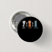 Rock Paper Schere Katzenpaws Niedlich Kitten Haust Button (Vorne & Hinten)