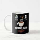 Rock Paper Schere Nothing Beats Coffee Kaffeetasse (Links)