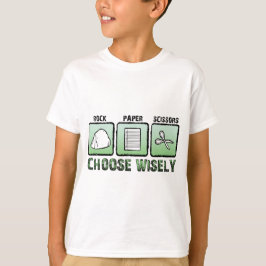 Rock-Paper-Schere "Wklug auswählen" T-Shirt