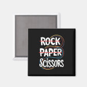 Rock Paper Scissan Lesbian Funny Gay Pride LGBT Magnet (Vorderseite/Rückseite)