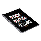 Rock Paper Scissan Lesbian Funny Gay Pride LGBT Notizblock (Rechte Seite)