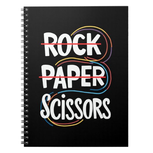 Rock Paper Scissan Lesbian Funny Gay Pride LGBT Notizblock (Vorderseite)