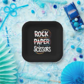 Rock Paper Scissan Lesbian Funny Gay Pride LGBT Pappteller (Party)